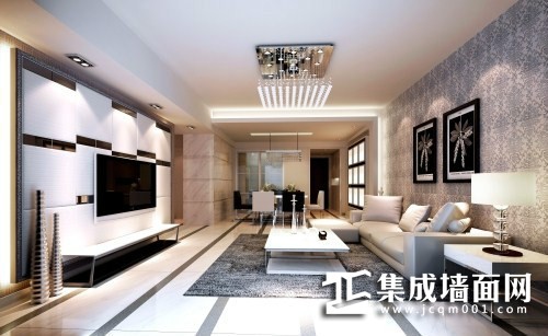 集成墙面效果图