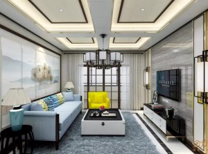 80平方的房子用金粉世家墙面新中式风格装修，真是美爆啦！