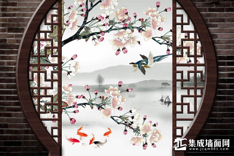 顶美家背景墙中式月亮门 背景墙 集成墙面在线 顶美家背景墙中式月亮门 背景墙 集成墙面在线