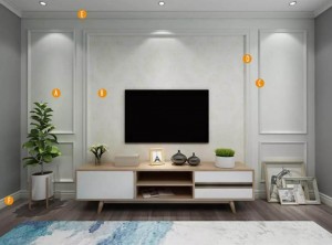 楚楚頂墻三種不同風格的客廳背景墻裝修效果圖