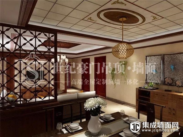 世纪豪门吊顶提升空间品味，凸显生活质感