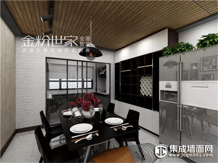 关于吃饭不能马虎 金粉世家墙面教您巧装修家庭餐厅！