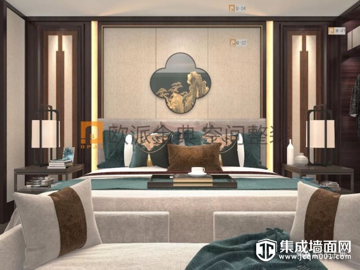 欧派金典集成墙面，为你打造一场国风的视觉盛宴！