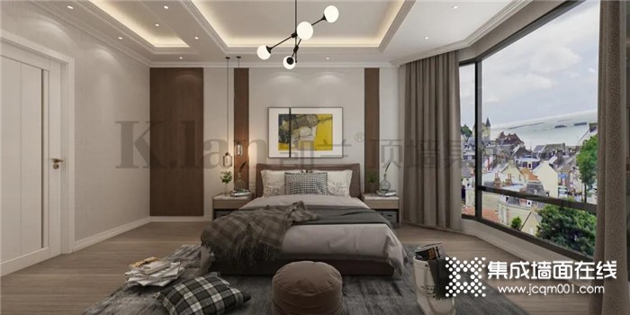 选择凯兰竹木纤维集成墙板装修的卧室，太有个性了，越看越喜欢！