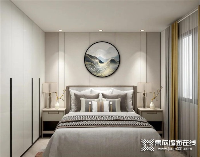卧室装修选择奥华墙品，带来一种轻松的视觉效果，给你惬意的生活体验