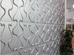 虎门三维板酒店背景墙定制前台三维板3D立体跨境天花板