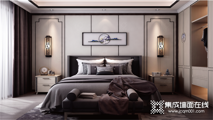 品格打造的新中式卧室，以安宁温情守护您夜夜好眠！