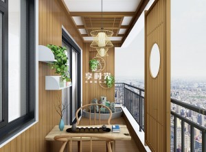 享时光阳台阳台改造实景案例，也能拥有休闲茶室