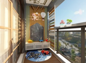 好花园阳台图片，日式系列装修效果图