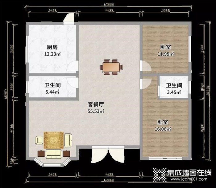 奥华设计的大露台、双客餐厅、四卫...纵享220㎡超大居室 实名羡慕！