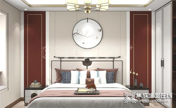 中国红+新中式卧室，世纪豪门这样搭配才惊艳！