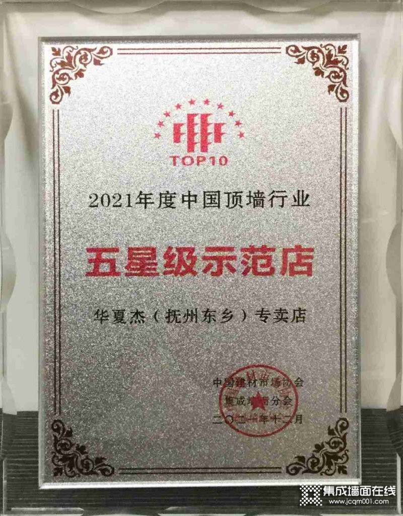 华夏杰墙顶荣获多个2021中国顶墙行业年会奖项_17