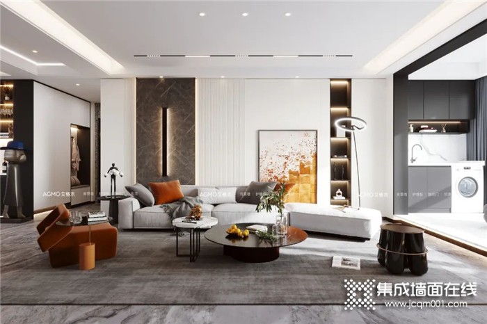 艾格木170㎡大平层装修，客厅超大，风格很适合成功人士