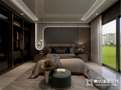 德莱宝创意卧室设计，将无界大板与抗菌木饰面深度融合，大胆塑造“家的新鲜感”！